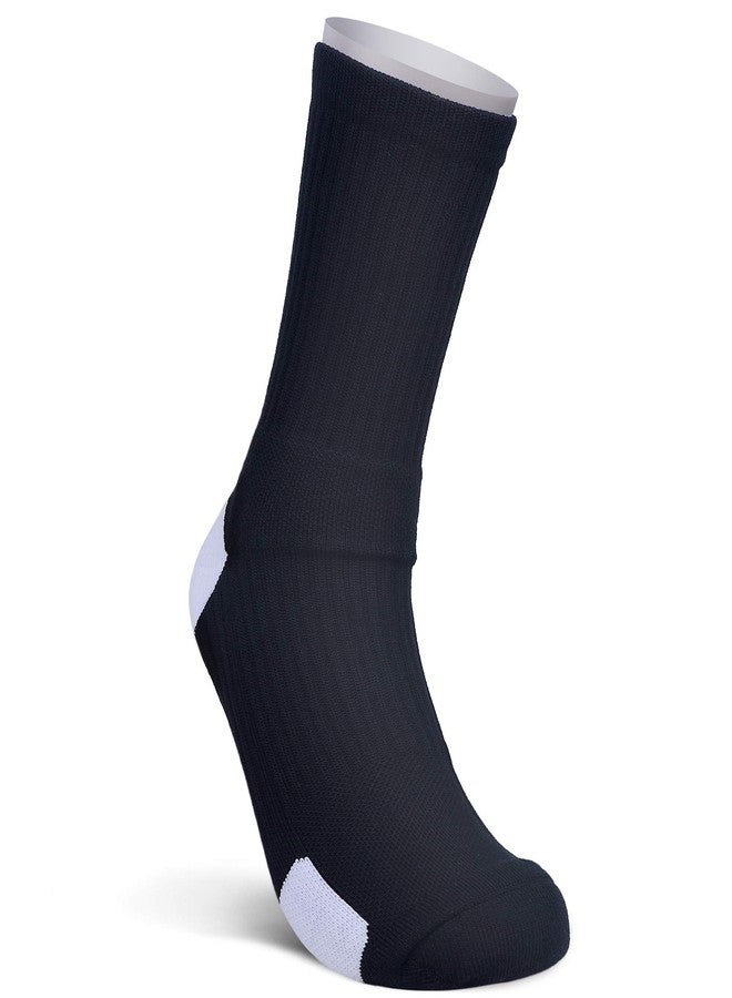 JHM Kids Athletic Sport Sockcs Team Basketball Soccer Crew Socks, 6 Pairs Color#1, 12-16 Years - Image 4